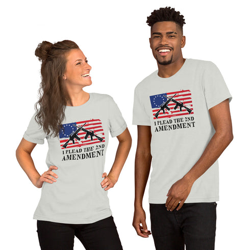 I Plead The 2nd Amendment Short-sleeve unisex t-shirt - Mainstream Freedom